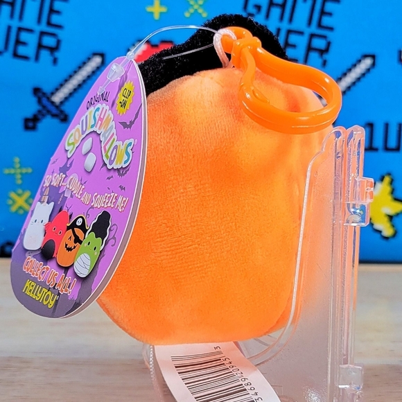 Squishmallow Paxton the Pirate Pumpkin 3.5" Clip Halloween Very HTF Plush NWT - Picture 4 of 10